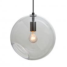 Besa Lighting 1JC-MAESTRO12CL-BK - Besa, Maestro 12 Cord Pendant, Clear, Black Finish, 1x60W MAX E26 Base