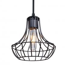 Besa Lighting 1JC-SPEZ07-BK - Besa Pendant Spezza 7 Black 1x100W MAX E26 Base