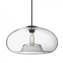 Besa Lighting 1JT-BANA15CL-BK - Besa Pendant Bana 15 Black Clear 1x60W MAX E26 Base