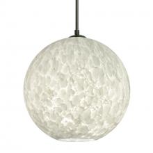 Besa Lighting 1JT-COCO1219-BK - Besa Coco 12 Pendant, Carrera, Black Finish, 1x60W MAX E26 Base