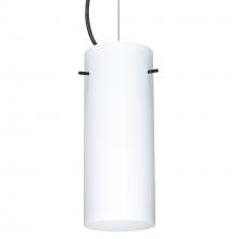 Besa Lighting 1KX-412307-BK - Besa Stilo 10 Cable Pendant Opal Matte Black 1x100W MAX E26 Base