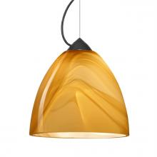 Besa Lighting 1KX-4470HN-BK - Besa Vila Cable Pendant Black Honey 1x60W MAX E26 Base