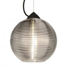 Besa Lighting 1KX-461602-BK - Besa Kristall 8 Pendant Black Smoke 1x75W MAX E26 Base