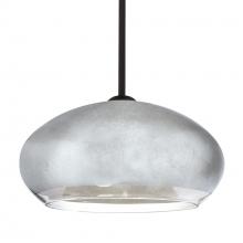 Besa Lighting 1TT-4345SF-BK - Besa Brio 14 Stem Pendant Black Silver Foil 1x75W MAX E26 Base