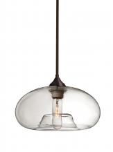 Besa Lighting 1TT-BANACL-BR - Besa Stem Pendant Bana Bronze Clear 1x60W Medium Base