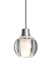 Besa Lighting 1XC-BOCA3CL-SN - Besa, Boca 3 Cord Pendant, Clear, Satin Nickel Finish, 1x35W Halogen