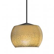 Besa Lighting 1XC-KENOGD-LED-BK - Besa, Keno Cord Pendant, Gold Sand, Black Finish, 1x3W LED