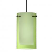 Besa Lighting 1XT-L44007-BK - Besa Pendant Pahu 4, Black Finish, Transparent Olive/Opal 1x35W MAX GY6.35 Base