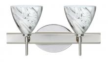 Besa Lighting 2SW-1779MG-LED-CR - Besa Wall Mia Chrome Marble Grigio 2x5W LED