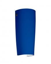 Besa Lighting 7041CM-BK - Besa Wall Tomas Black Cobalt Blue Matte 1x75W Medium Base