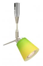 Besa Lighting RSP-5042GY-SN - Besa Spotlight Canto 3 Satin Nickel Bicolor Green/Yellow 1x35W Halogen Mr11