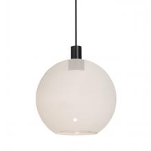 Besa Lighting RXP-NEWTON8MW-LED-BK - Besa, Newton 8 Cord Pendant, Milky White, Black Finish, 1x3W LED