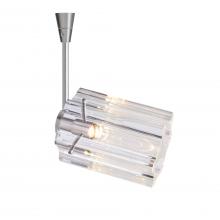 Besa Lighting SP-ICE4CL-SN - Besa Ice 4 Spotlight, Clear Glass, Black Finish, 1x35W MAX GY6.35 Base