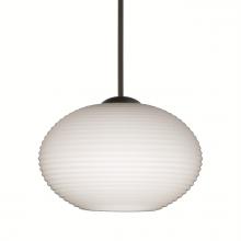 Besa Lighting X-561207-BK - Besa Pendant For Multiport Canopy Lasso, Black Finish, Opal Matte 1x50W MAX GY6.35 Base