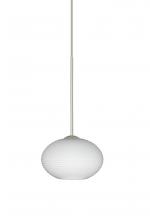 Besa Lighting XP-561207-SN - Besa Pendant Lasso Satin Nickel Opal Matte 1x50W Halogen