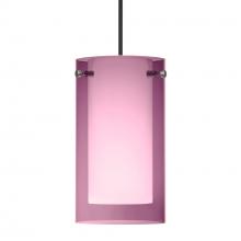 Besa Lighting XP-A44007-BK - Besa Pendant Pahu 4, Black Finish, Transparent Amethyst/Opal 1x35W MAX GY6.35 Base