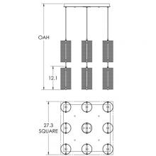 Hammerton CHB0019-12-FB-0F-C01-L3 - Uptown Mesh Square Multi-Port-12