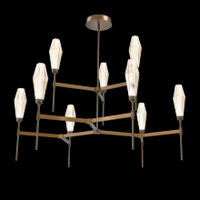 Hammerton CHB0049-54-FB-RA-001-L3 - Aalto Round Belvedere Chandelier-54-Flat Bronze