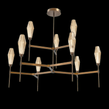 Hammerton CHB0049-54-FB-RB-001-L3 - Aalto Round Belvedere Chandelier-54-Flat Bronze