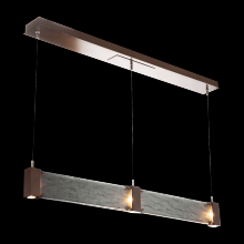 Hammerton PLB0042-47-GB-CG-CA1-L3 - Parallel Linear Suspension-Gilded Brass-Granite Glass