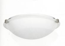 Sunset F7297-80 - 12IN 2LT FLUSH MOUNT 2-60W MB WHITE GLS BSN