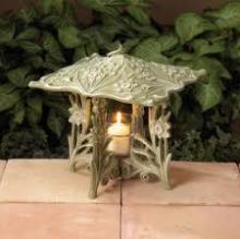 Whitehall 30063 - CHICKADEE TWILIGHT LANTERN COPPER VERDI