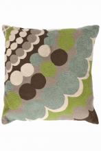 Pine Cone Hill BPLBDP22 - Fresh American Bubbles Platinum/Light Blue indoor/outdoor pillow 22"x22"