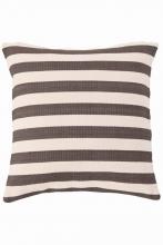 Pine Cone Hill RDB187-DP22 - Fresh American Trimaran Stripe Charcoal/Ivory indoor/outdoor pillow 22"x22"