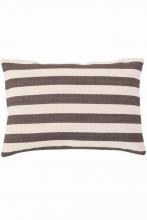 Pine Cone Hill RDB187-DP24 - Fresh American Trimaran Stripe Charcoal/Ivory indoor/outdoor pillow 24"x16"