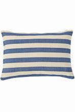 Pine Cone Hill RDB188-DP24 - Fresh American Trimaran Stripe Denim/Ivory indoor/outdoor pillow 24"x16"