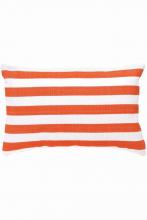 Pine Cone Hill RDB234-DP24 - Fresh American Trimaran Stripe Tangerine/White indoor/outdoor pillow 24"x16"