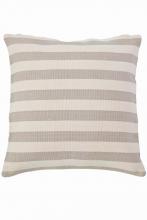 Pine Cone Hill RDB191-DP22 - Fresh American Trimaran Stripe Platinum/Ivory indoor/outdoor pillow 22"x22"