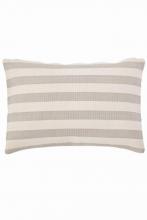 Pine Cone Hill RDB191-DP24 - Fresh American Trimaran Stripe Platinum/Ivory indoor/outdoor pillow 24"x16"