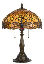 CAL Lighting BO-2372TB - 23" Height Zinc Cast Table Lamp in Antique Brass