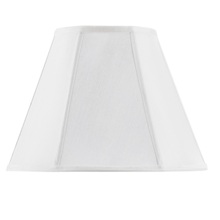 CAL Lighting SH-8106/12-WH - 10" Tall White Fabric Shade