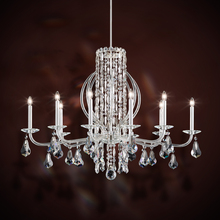 Schonbek 1870 RS8310N-48H - Siena 10 Light 120V Chandelier in Antique Silver with Heritage Handcut Crystal