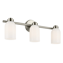 Kichler 55202NI - Shae 24.25" 3-Light Vanity Light with White Opal Glass in Brushed Nickel