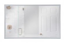 Craftmade MIR6002RT-BNK3C - 60" x 36" Rectangle Brushed Polished Nickel Framed LED Mirror