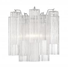 Crystorama ADD-303-CH-CL - Addis 2 Light Polished Chrome Sconce