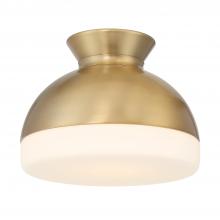 Crystorama GID-4000-VG - Brian Patrick Flynn Gidget 1 Light Vibrant Gold Flush Mount