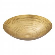 ELK Home Plus H0807-10674 - Maze Etched Centerpiece Bowl - Brass