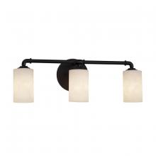 Justice Design Group CLD-8463-10-MBLK - Bronx 3-Light Bath Bar