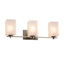 Justice Design Group FSN-8443-15-FRCR-NCKL - Era 3-Light Bath Bar