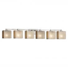 Justice Design Group FSN-8436-55-MROR-NCKL - Regency 6-Light Bath Bar