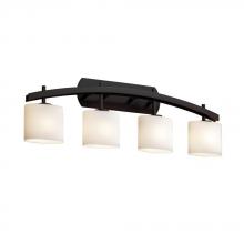 Justice Design Group FSN-8594-40-MROR-MBLK - Archway 4-Light Bath Bar