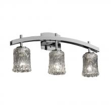 Justice Design Group GLA-8593-16-AMBR-NCKL - Archway 3-Light Bath Bar