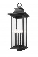 Z-Lite 5017PHXLS-BK - 6 Light Outdoor Post Mount Fixture