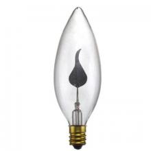 WN Sherbinin 22101 - FLICK FLAME CANDELABRA CLEAR BULB TORPEDO 3 W