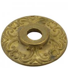 WN Sherbinin 53990 - CAST BRASS CANDLE PLATE 1/2"HT 1 3/4"