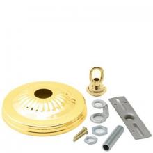 WN Sherbinin 54606 - BRASS FINISH RIBBED CANOPY KIT 1 1/16" HO